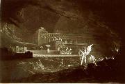 John Martin, Pandemonium - One out of a set of mezzotints with the same title